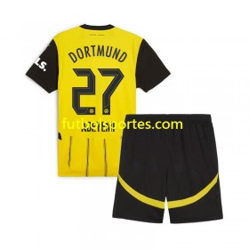 Camiseta Borussia Dortmund Karim Adeyemi 27 Niño Primera Equipación 2024/2025